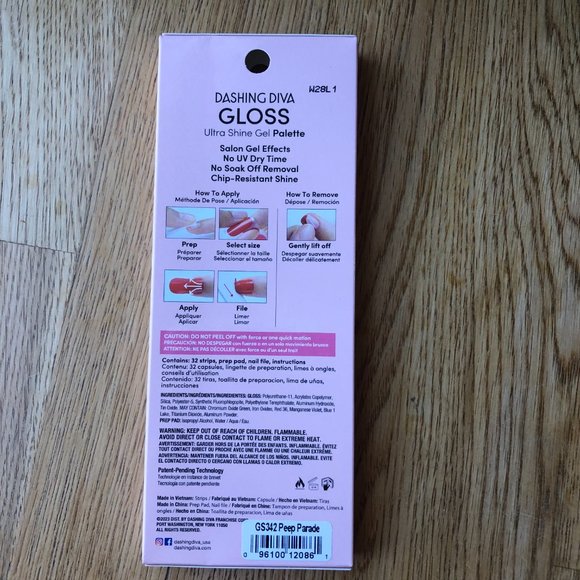 Dashing Diva Gloss Nail Strips Easter Peep Parade NWT - Picture 4 of 4